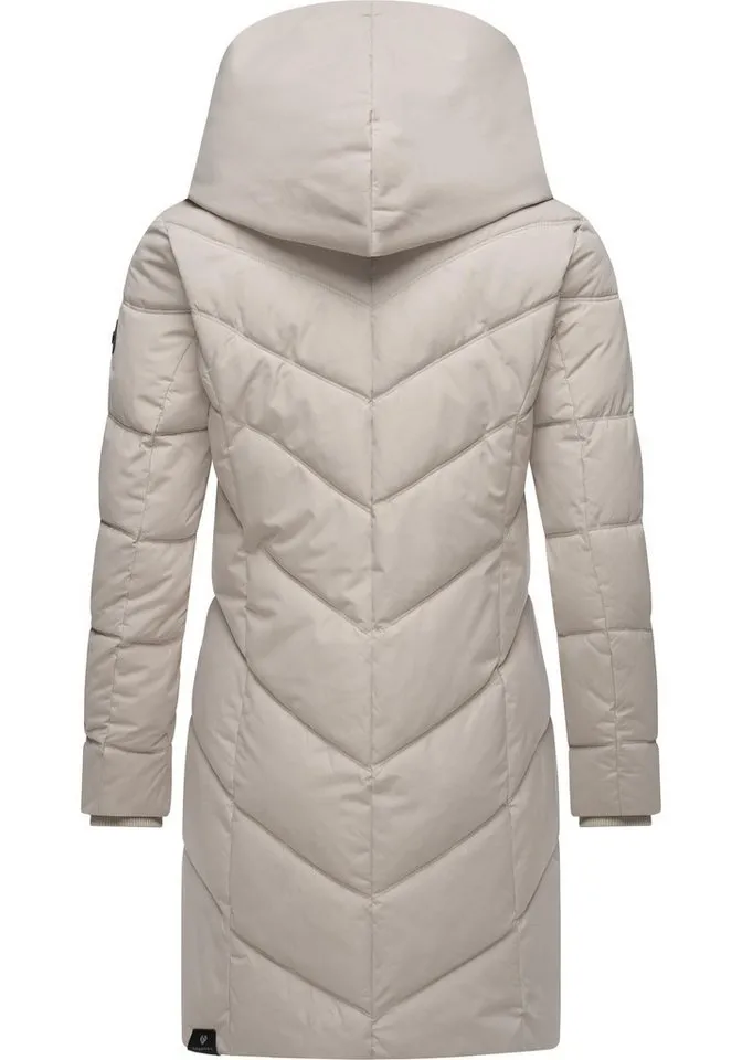 ragwear ragwear Steppmantel Natalka stylischer, gesteppter Winterparka mit gefütterter Kapuze, Grau, – Produktbild 4 von 4