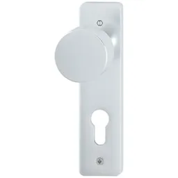 HOPPE Hoppe ZT-Knopfkurzschild, PZ, E72, 35-40, RH7, ALU, f.SV58/202K, Knopf fest auf Kurzsch., F2 – Produktbild 1 von 1