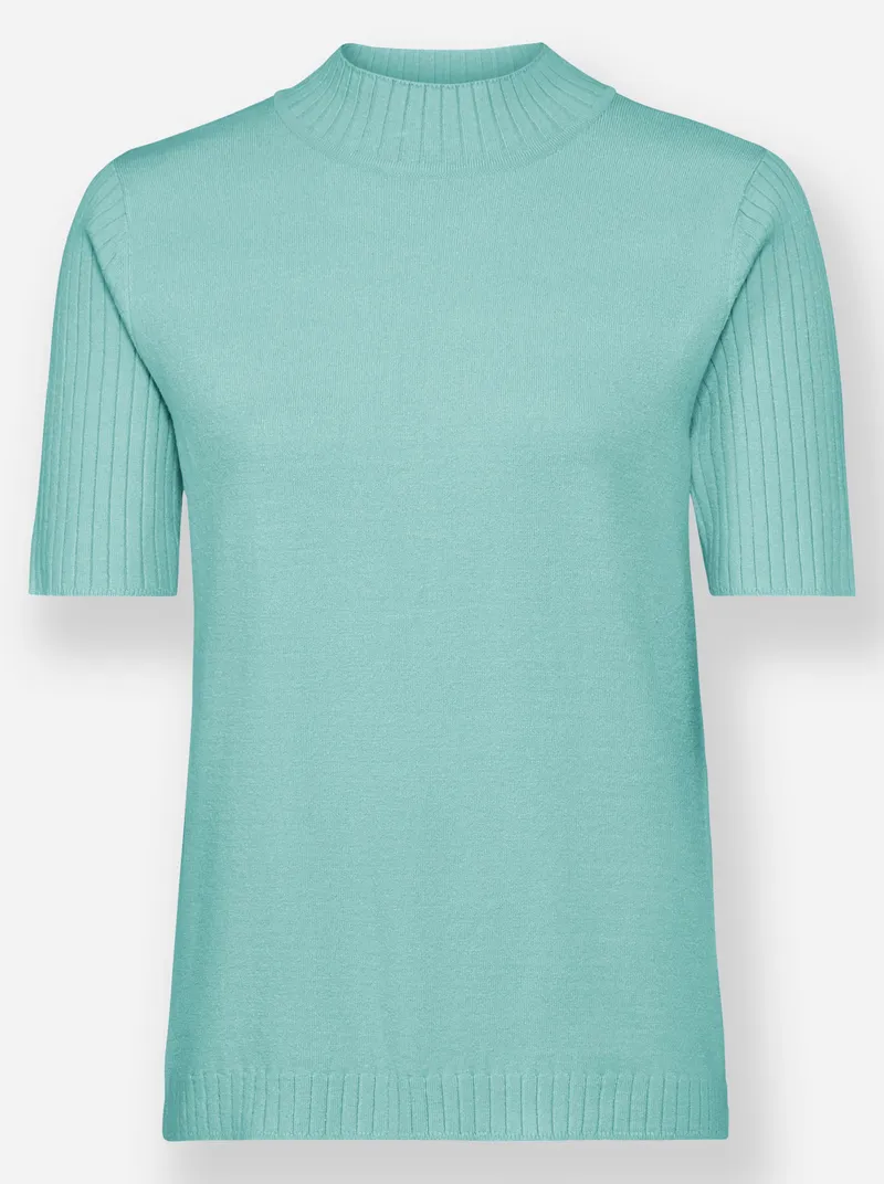 Witt Kurzarmpullover, Mint, – Produktbild 1 von 2