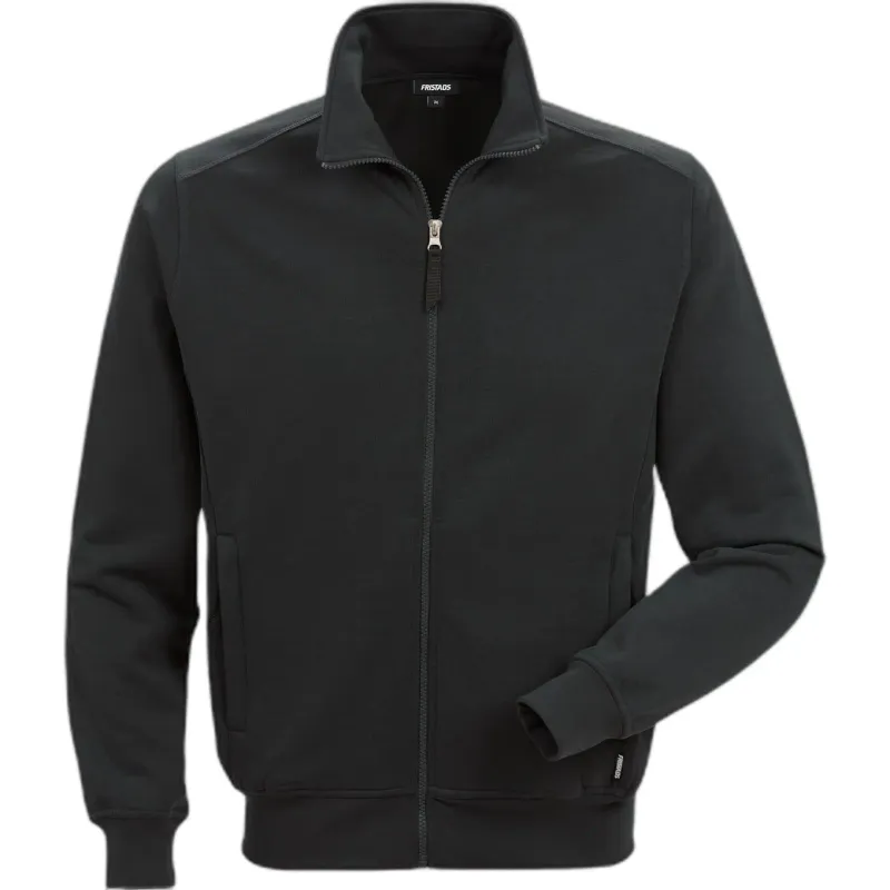 Fristads Full Zip Sweatshirt Fristads 7608 SM, Noir, – Produktbild 1 von 2