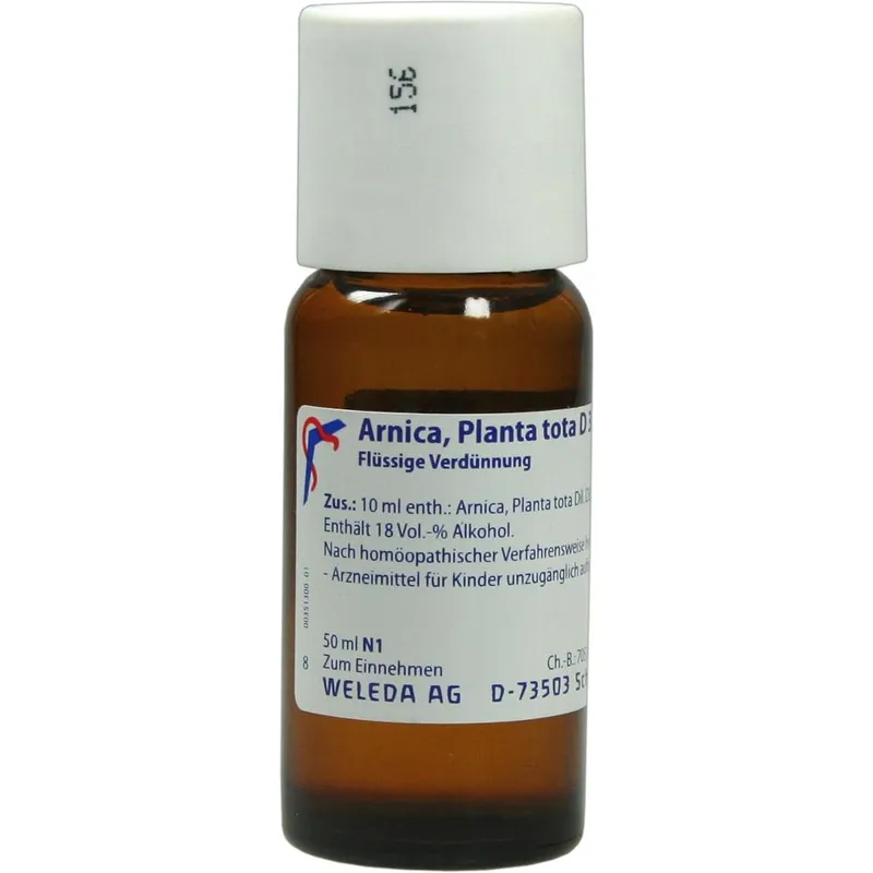 Weleda WELEDA ARNICA PLANTA tota D 3 Dilution 50 ml Dilution – Produktbild 1 von 1