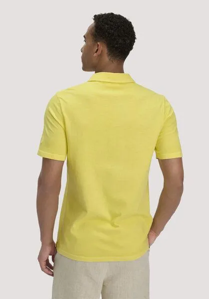 hessnatur hessnatur Polo Regular aus reiner Bio-Baumwolle, Limone, – Produktbild 2 von 4