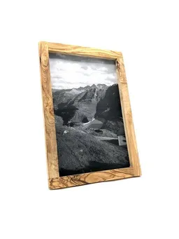 Olivenholz erleben Olivenholz erleben Bilderrahmen Groß 30cm x 20 cm aus Olivenholz – Produktbild 1 von 1