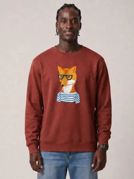 watapparel watapparel Sweatshirt Unisex Fuchs, Earthy red, – Produktbild 2 von 2
