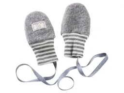 Pickapooh Pickapooh Baby und Kinder Fäustlinge Bio-Merinowolle Fleece grau Gr.1 (bis 9 Monate) – Produktbild 1 von 1
