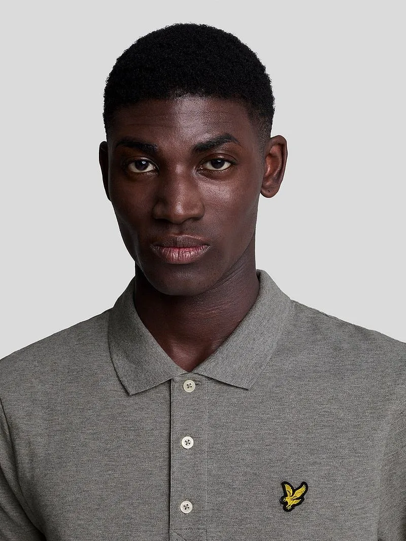 Lyle and Scott Lyle und Scott Polo Plain Grau - Größe S, Grau, – Produktbild 4 von 5