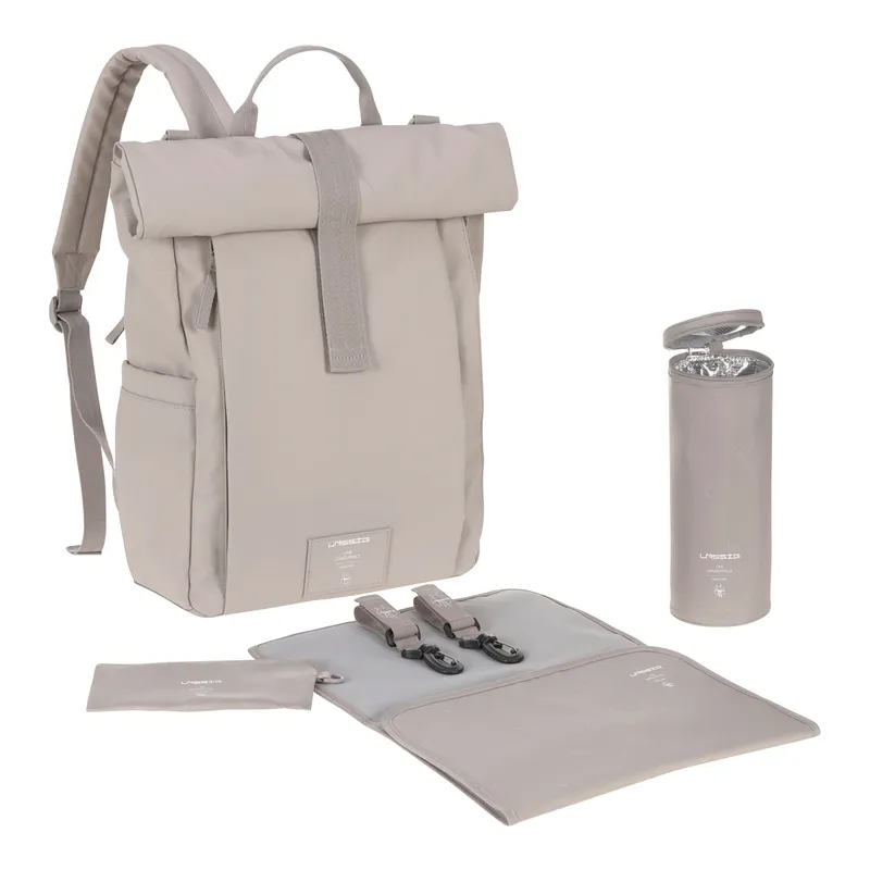 Lässig Lässig Wickelrucksack Rolltop Up, Grau, – Produktbild 1 von 5