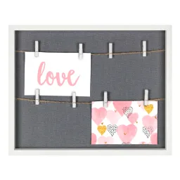 Hama Hama Bilderrahmen "Muro", mit Schnur und Klammern, Weiß, 29,5 x 36,5 cm – Produktbild 1 von 1