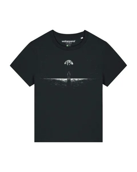 watapparel watapparel T-Shirt Frauen Lost in space, Black, – Produktbild 1 von 3