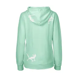 HANDGEDRUCKT HANDGEDRUCKT "Geckos" Frauen Zip Hoody Neutral – Produktbild 1 von 1