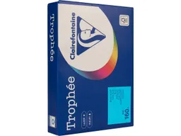 Clairefontaine 250 Blatt Clairfontaine Farbiges Kopierpapier "Trophee" 160 g/m², DIN A4, blau – Produktbild 1 von 1
