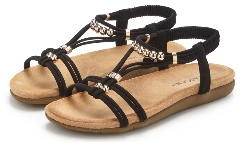 Lascana Sandale schwarz, Schwarz, – Produktbild 3 von 3