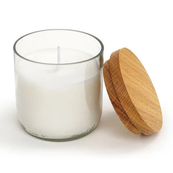 Side by Side Glas mit Kerze/Windlicht, mit und ohne Duft (side by side), Grünglas, – Produktbild 3 von 3