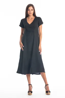 RAVENS VIEW IBIZA RAVENS VIEW IBIZA Damen vegan Kleid Bellagio Schwarz – Produktbild 1 von 1