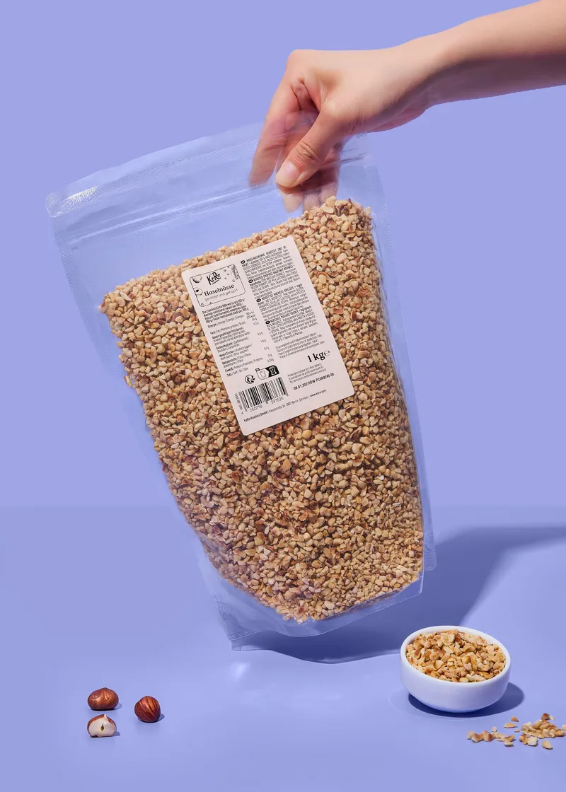 KoRo Geröstete und gehackte Haselnüsse | 1 kg – Produktbild 3 von 5