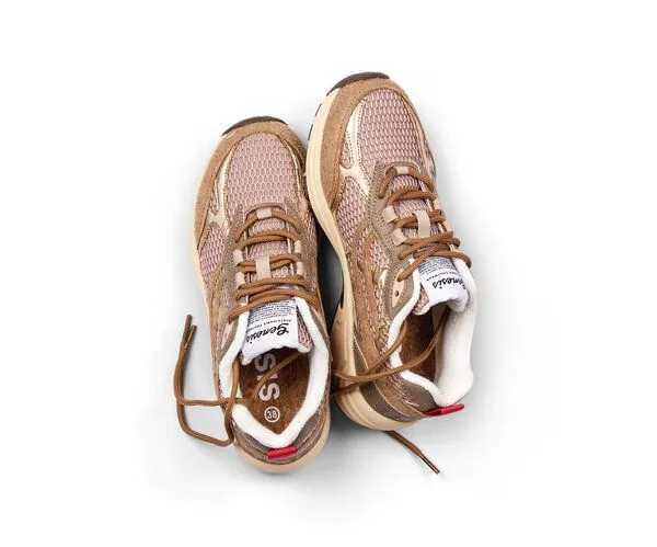 Genesis Footwear Genesis Footwear G-ECO 99 Embo - Vegane Sneaker-, Tan / gold, – Produktbild 4 von 4
