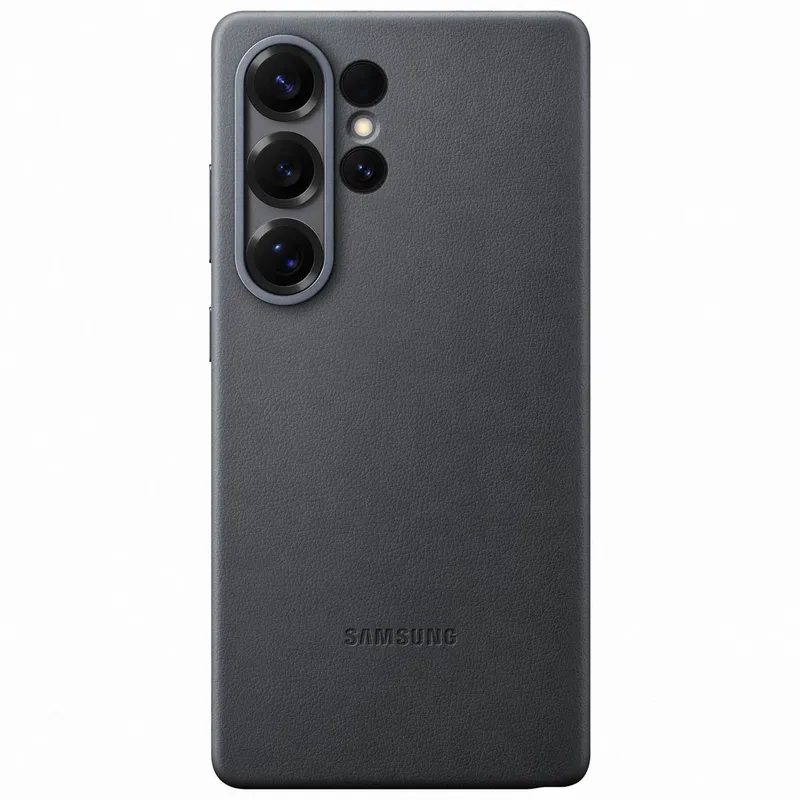 Samsung Original KindSuit Vegan Leather Case für das Samsung Galaxy S25 Ultra - Schwarz, Schwarz, – Produktbild 1 von 2