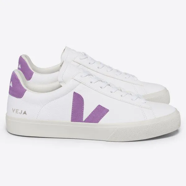 Veja Veja Damen-Sneaker Campo Chromfree Extra White Mulberry – Produktbild 1 von 3