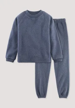 hessnatur hessnatur Fleece Pyjama Regular aus reiner Bio-Baumwolle – Produktbild 1 von 1