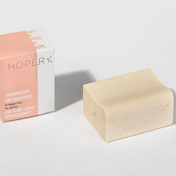 HOPERY HOPERY Pflegeshampoo für fettiges Haar - Lime Grapefruit Shampoo Bar – Produktbild 2 von 3