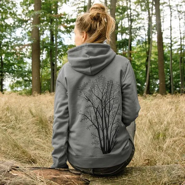 Cmig Cmig Erle mit Elster Kapuzenjacke unisex, Anthracite (grau), – Produktbild 2 von 4