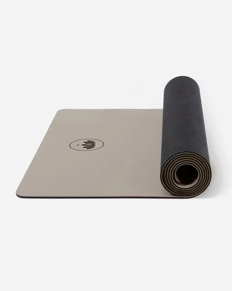Lotuscrafts Lotuscrafts Yogamatte PURE - extrem rutschfeste PU-Oberfläche, Light taupe, – Produktbild 3 von 4