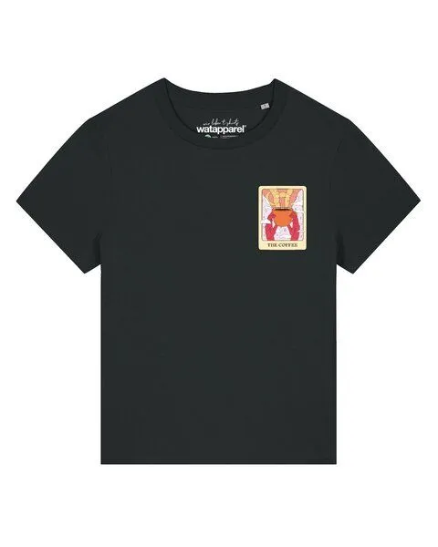 watapparel watapparel T-Shirt Frauen Tarot The Coffee, Black, – Produktbild 1 von 2
