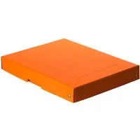 Falken Falken Aufbewahrungsbox "PURE Box" Pastell, DIN A4, 40 mm Höhe, orange – Produktbild 1 von 1