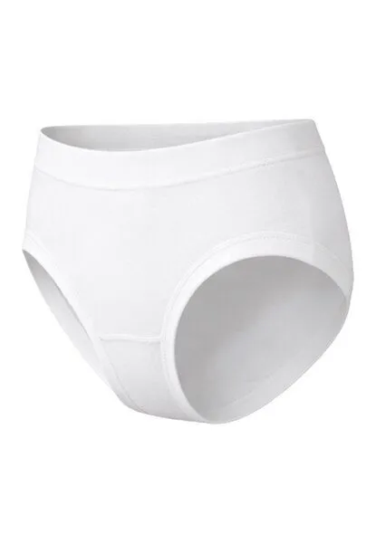 Haasis Bodywear Haasis Bodywear Damen Hüftslip m. Börtchen, 3er Pack, Bio Baumwolle, Weiss, – Produktbild 3 von 4