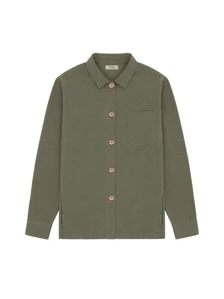 FUXBAU Fuxbau Männer Overshirt, Olivegrün, – Produktbild 3 von 4