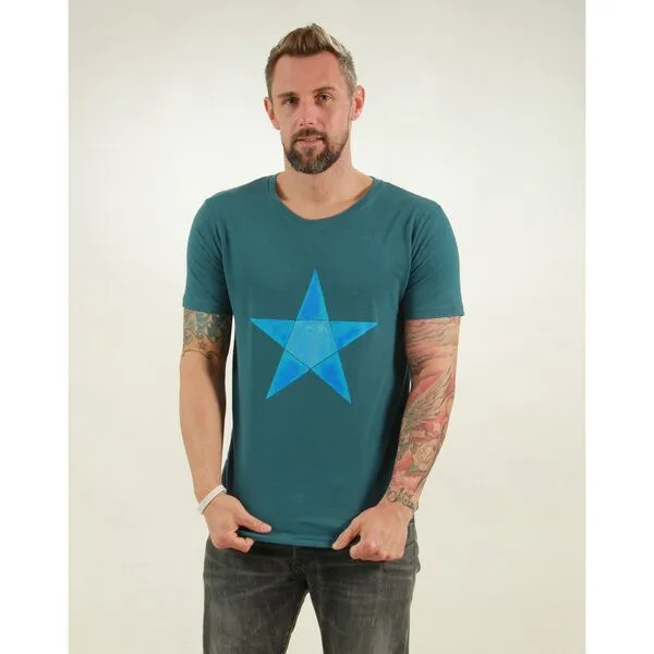 NATIVE SOULS NATIVE SOULS T-Shirt Herren - Origami Star, Deep teal, – Produktbild 1 von 1