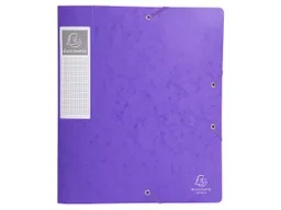 Exacompta 10 Exacompta Archivboxen aus Colorspan-Karton, 600 g/m², DIN A4, violett, RB 60 mm – Produktbild 1 von 1