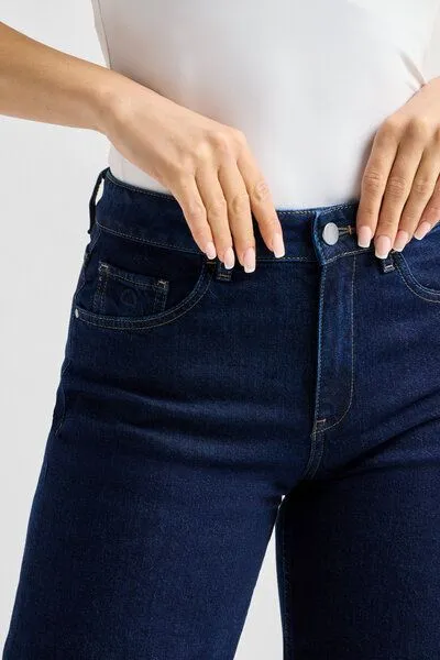 DAWN Damen Jeans ASH Barrel Leg Minimal Stretch DAWN Bio-Baumwolle, Dark blue, – Produktbild 5 von 5