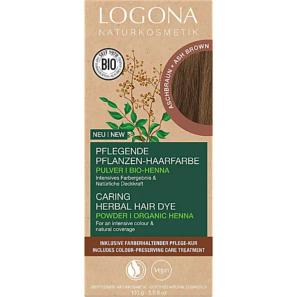 LOGONA LOGONA Pflanzen-Haarfarbe-Pulver aschbraun – Produktbild 1 von 1