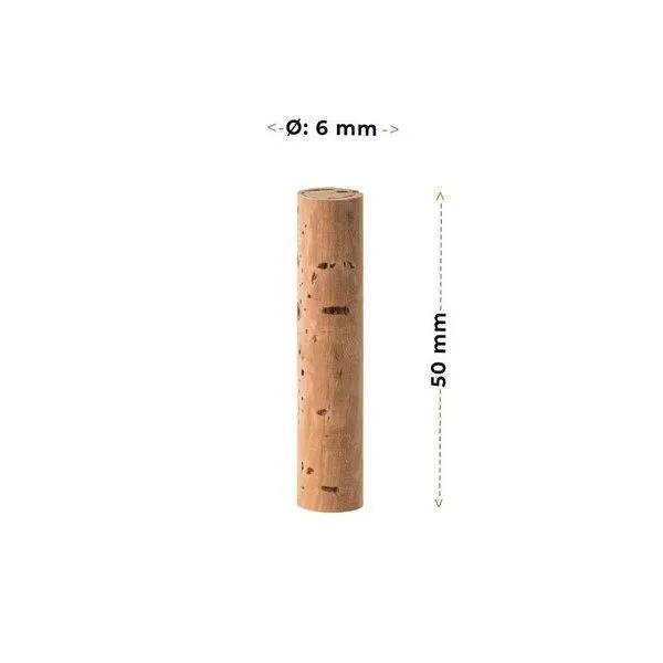 Kork-Deko Kork-Deko Kork-Sticks mit Bohrer für Angelköder | Ø 6 mm | Kork für Angelposen | 10 Stück – Produktbild 2 von 6