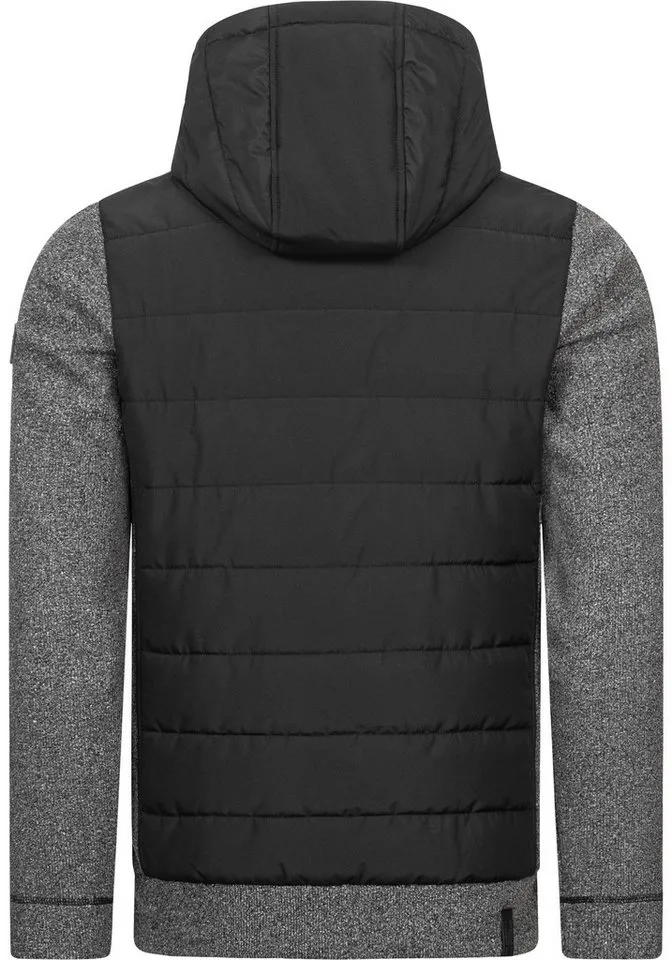 ragwear ragwear Steppjacke Doryan Mel Coole Herren Outdoorjacke mit weichen Ärmeln, Schwarz, – Produktbild 4 von 4