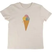 MelaDi Meladi Kinder Shirt aus Biobaumwolle - Eiscreme auf Natural Raw – Produktbild 1 von 1