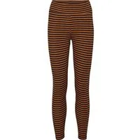 Basic Apparel Basic Apparel Breiter Bund / Ripp Leggings – Ludmilla Tights - aus Bio-Baumwolle, Schwarz-braun, – Produktbild 1 von 1