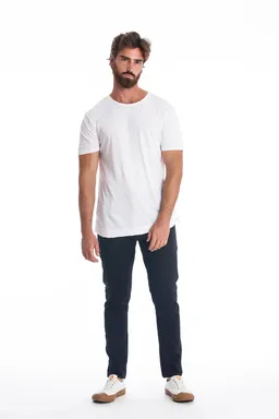 RAVENS VIEW IBIZA RAVENS VIEW IBIZA Herren vegan T-Shirt Rick Gebogen Weiß – Produktbild 1 von 1