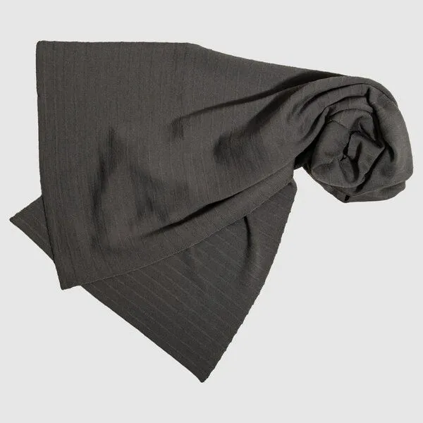 LANARTO slow fashion LANARTO slow fashion Schal Uni einfarbig gestrickt aus mulesingfreier Merinowolle, Grau, – Produktbild 1 von 2
