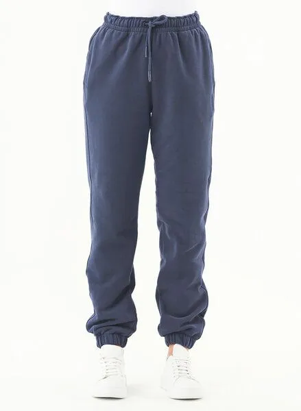 ORGANICATION ORGANICATION ESSENTIALS-PERRIE- Soft Touch Sweathose aus Bio-Baumwolle, Blau(navy), – Produktbild 1 von 3