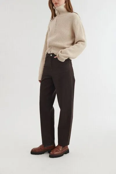 Basic Apparel Basic Apparel Jeans EA aus Bio-Baumwolle und recycelter Baumwolle, Braun (chocolate-torte), – Produktbild 2 von 4