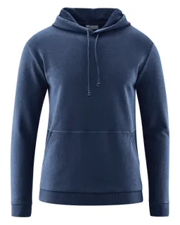 HempAge Hempage Herren vegan Hoodie Basic Marineblau – Produktbild 1 von 1
