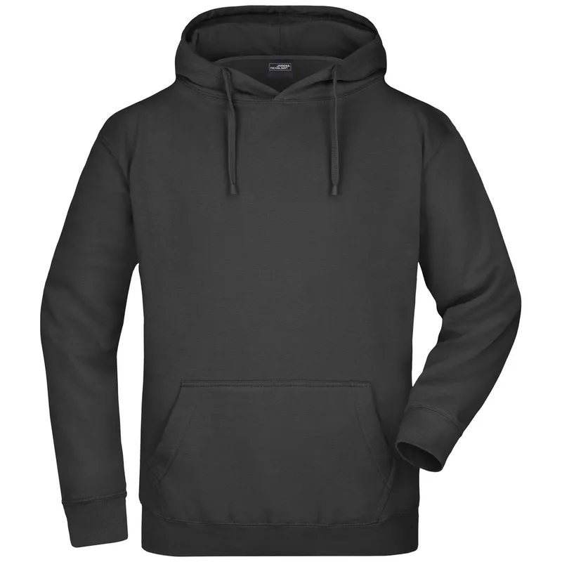 James & Nicholson James & Nicholson Klassisches Kapuzensweatshirt JN047, Black, – Produktbild 1 von 1