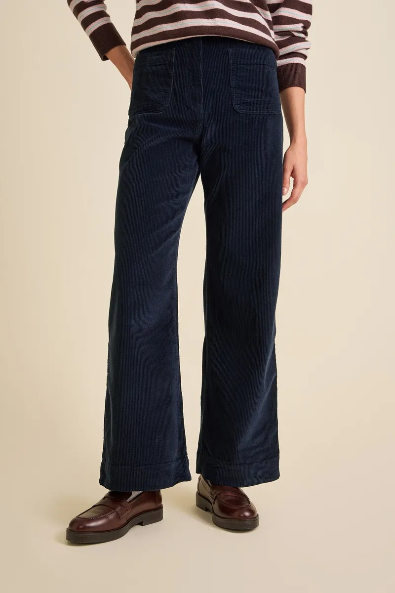 Côtelé Côtelé Damen vegan Hose Jane Navy, Blau, – Produktbild 2 von 2
