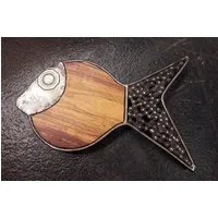 Moogoo Creative Africa Moogoo Creative Africa Topfuntersetzer "Fisch" | Upcycling aus recycelten Motorradteilen – Produktbild 1 von 1