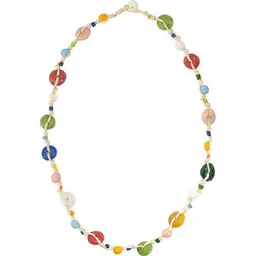 Global Mamas Upcycling Glasperlen Halskette - RAINBOW FIESTA HANF - Global Mamas – Produktbild 1 von 1