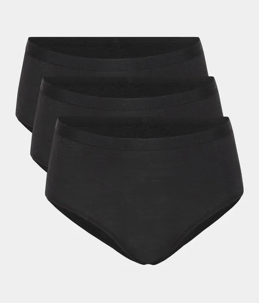 Copenhagen Bamboo 3 schwarze Maxislips aus Bambus – Produktbild 1 von 4