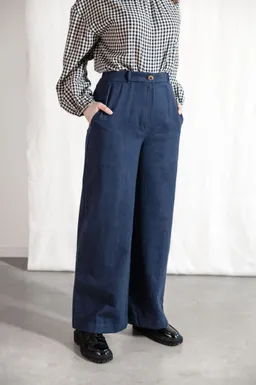Jyoti - Fair Works Jyoti - Fair Works Damen vegan Hose Santosh Blue – Produktbild 1 von 1