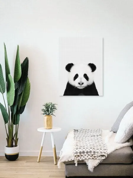 Photocircle Photocircle Poster / Leinwandbild - Panda (Black and White) – Produktbild 4 von 4